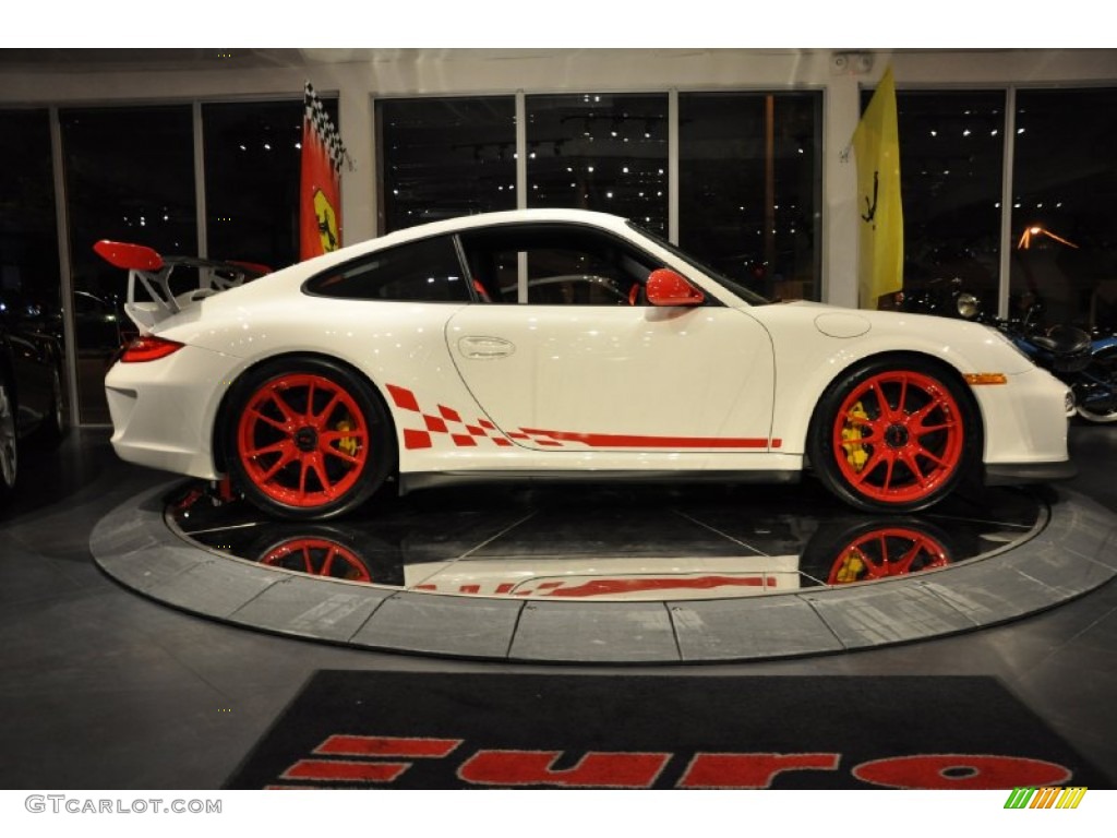 2010 911 GT3 RS - Carrara White/Guards Red / Black w/Alcantara photo #22