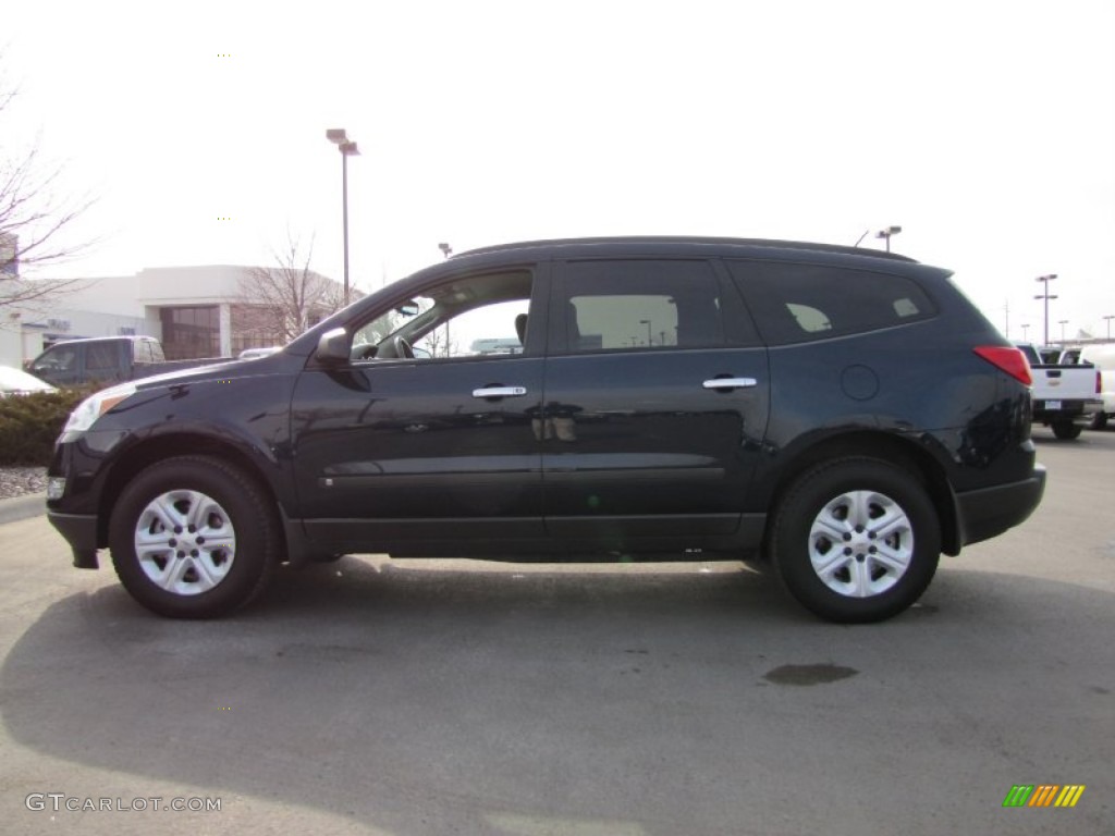 2009 Traverse LS - Dark Blue Metallic / Dark Gray/Light Gray photo #1