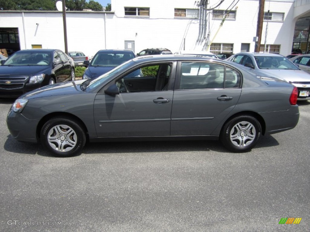 2007 Malibu LS Sedan - Dark Gray Metallic / Titanium Gray photo #3