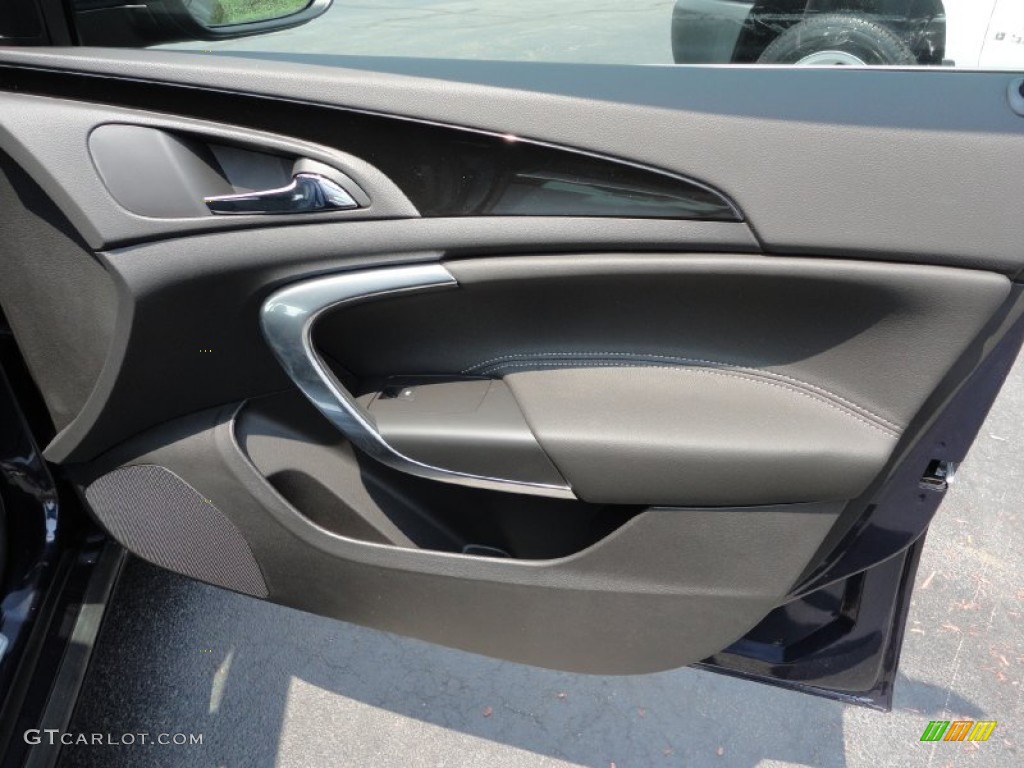 2011 Buick Regal CXL Ebony Door Panel Photo #52632095