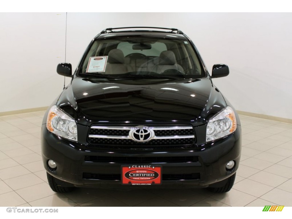 2008 RAV4 Limited 4WD - Black / Taupe photo #2