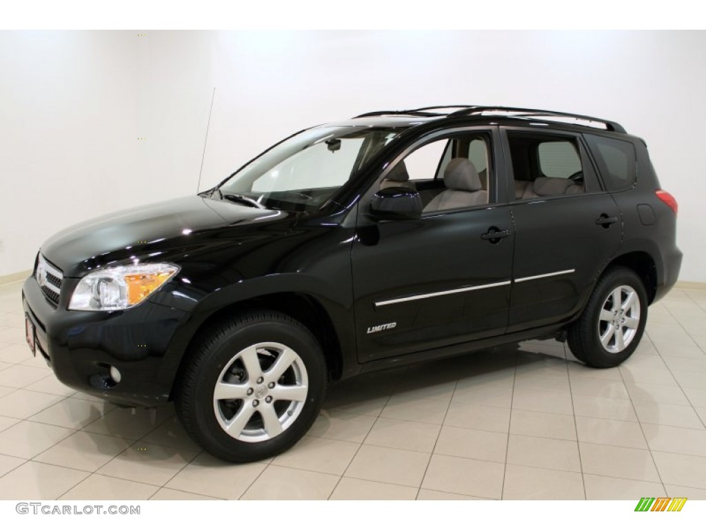 2008 RAV4 Limited 4WD - Black / Taupe photo #3