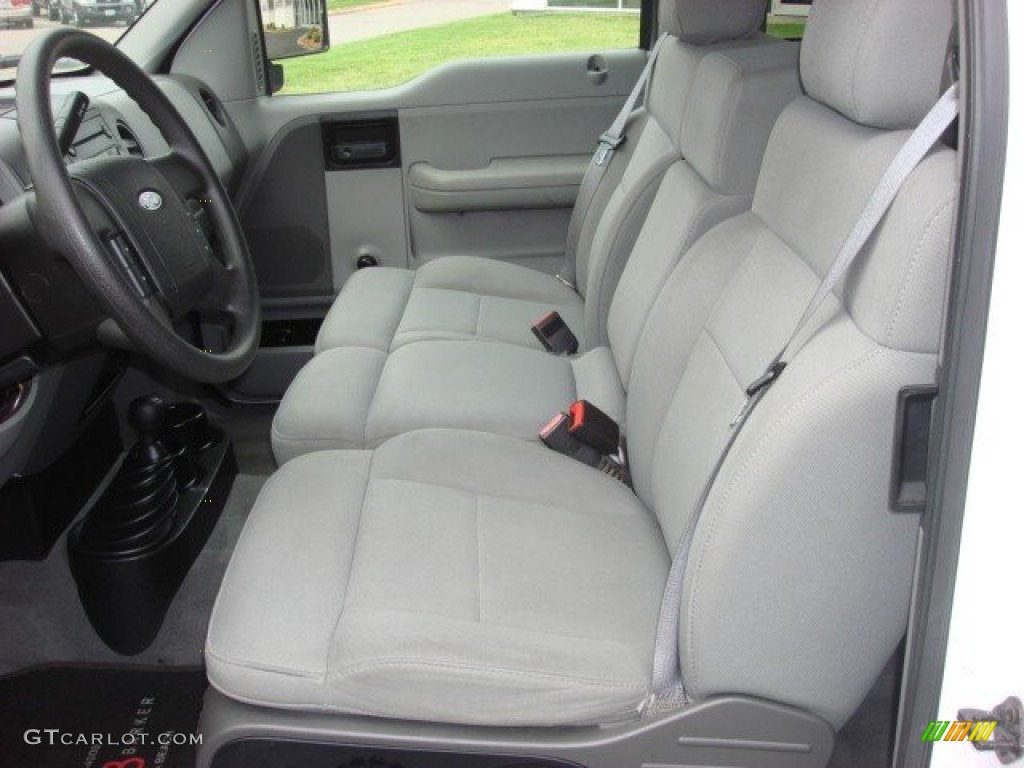 2004 F150 STX SuperCab 4x4 - Oxford White / Medium/Dark Flint photo #10