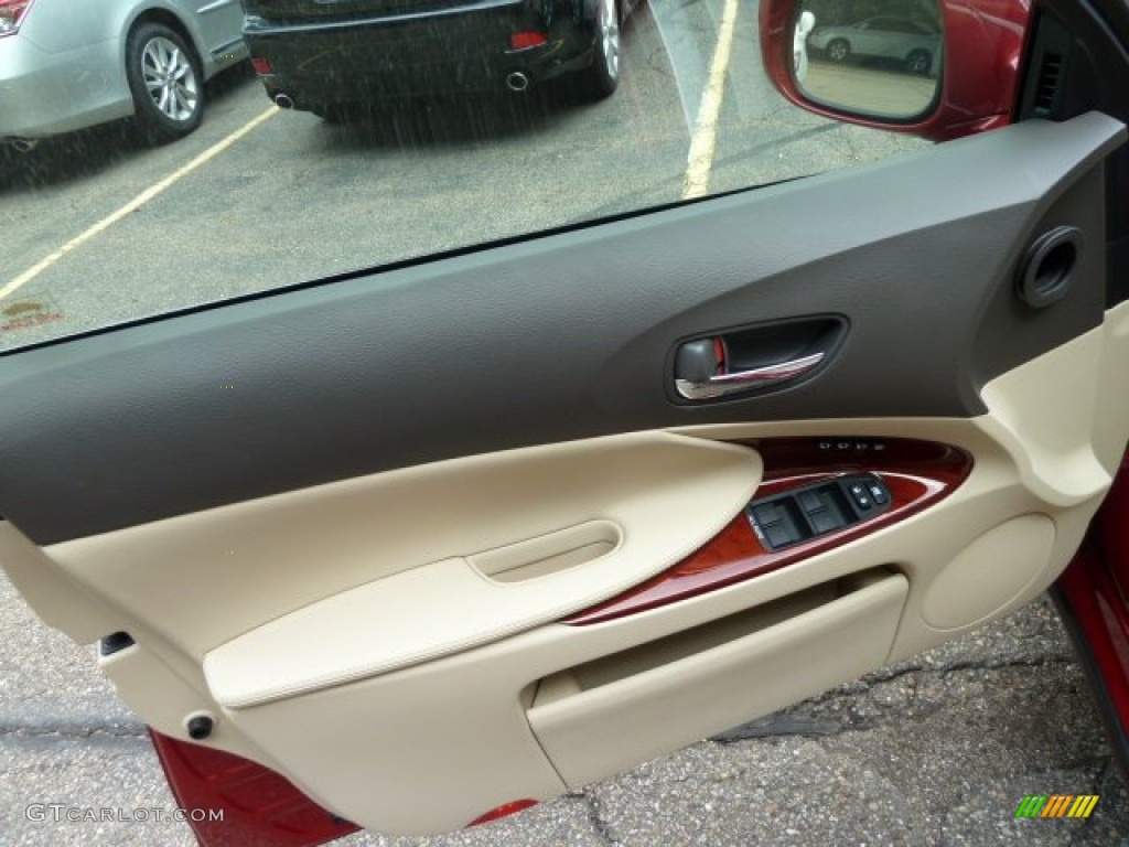2011 Lexus GS 350 AWD Parchment/Birds Eye Maple Door Panel Photo #52633856