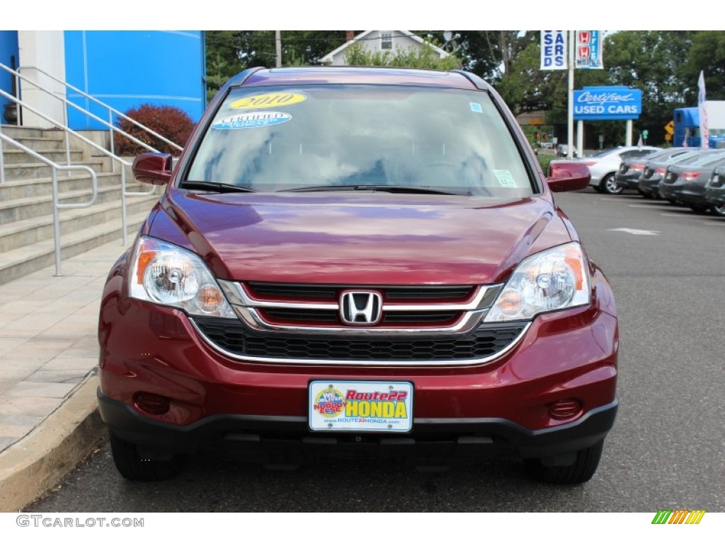 2010 CR-V EX-L AWD - Tango Red Pearl / Gray photo #2