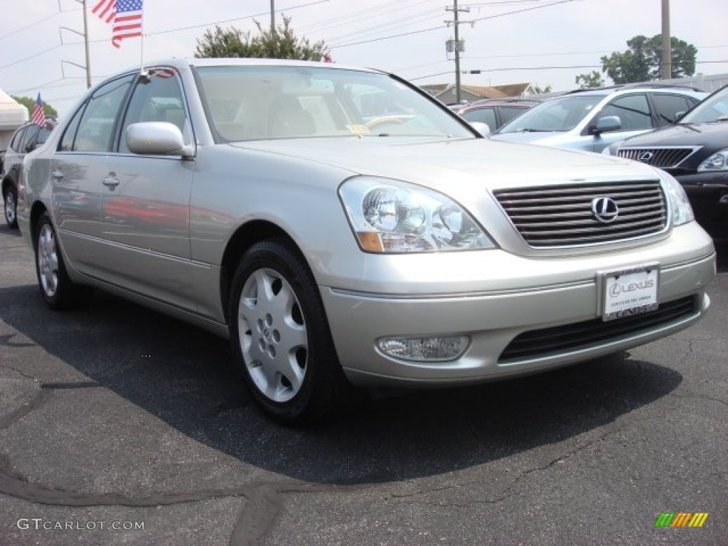 2003 LS 430 Sedan - Millenium Silver Metallic / Light Charcoal photo #1