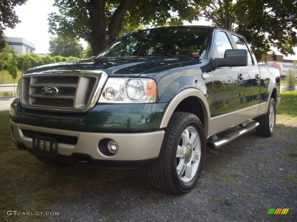 Forest Green Metallic 2007 Ford F150 King Ranch SuperCrew 4x4 Exterior Photo #52637390