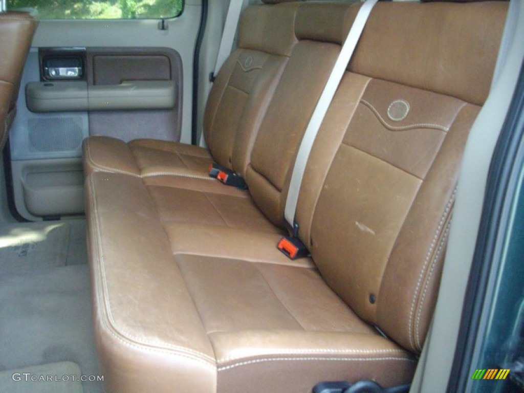 Castano Brown Leather Interior 2007 Ford F150 King Ranch SuperCrew 4x4 Photo #52637624