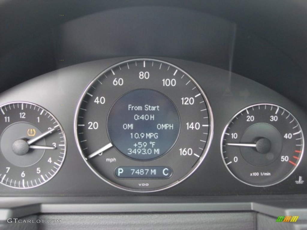 2009 Mercedes-Benz E 320 BlueTEC Sedan Gauges Photo #52637705