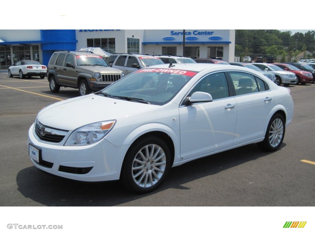 2009 Aura XR V6 - Polar White / Tan photo #1