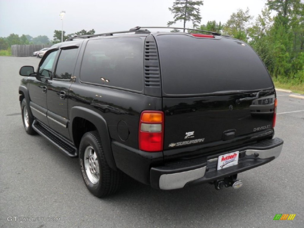 2003 Suburban 1500 LT 4x4 - Black / Gray/Dark Charcoal photo #2