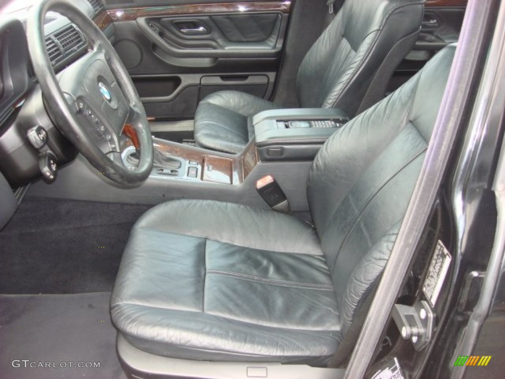 Black Interior 1998 BMW 7 Series 740i Sedan Photo #52640693