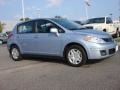 2010 Arctic Blue Metallic Nissan Versa 1.8 S Hatchback  photo #2