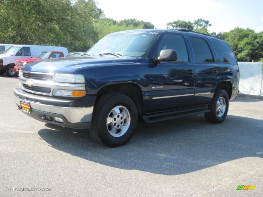 2002 Tahoe LS 4x4 - Indigo Blue Metallic / Graphite/Medium Gray photo #1