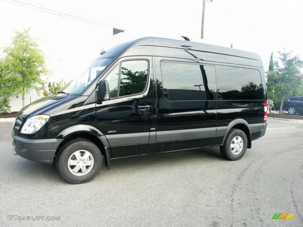 Black 2011 Mercedes-Benz Sprinter 2500 High Roof Passenger Van Exterior Photo #52642880