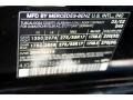 040: Black 2002 Mercedes-Benz ML 500 4Matic Color Code