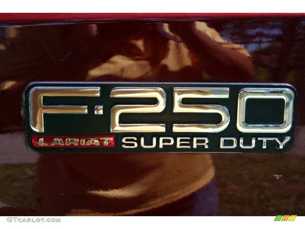 2004 F250 Super Duty Lariat Crew Cab 4x4 - Dark Toreador Red Metallic / Medium Flint photo #30
