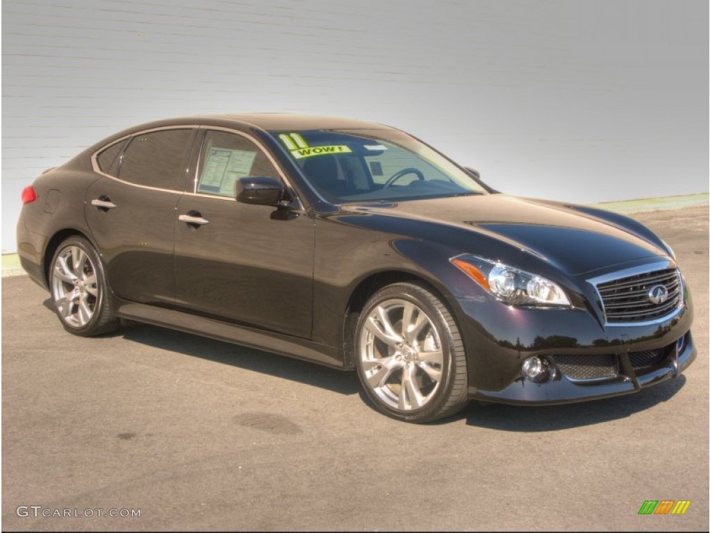 Malbec Black 2011 Infiniti M 37 S Sedan Exterior Photo #52644110