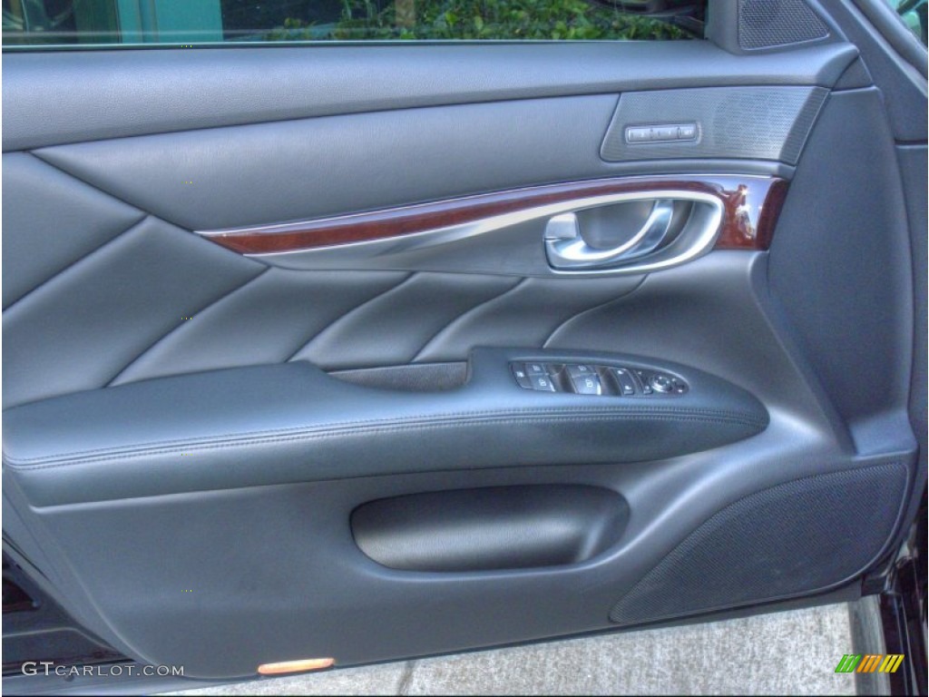 2011 Infiniti M 37 S Sedan Graphite Door Panel Photo #52644284