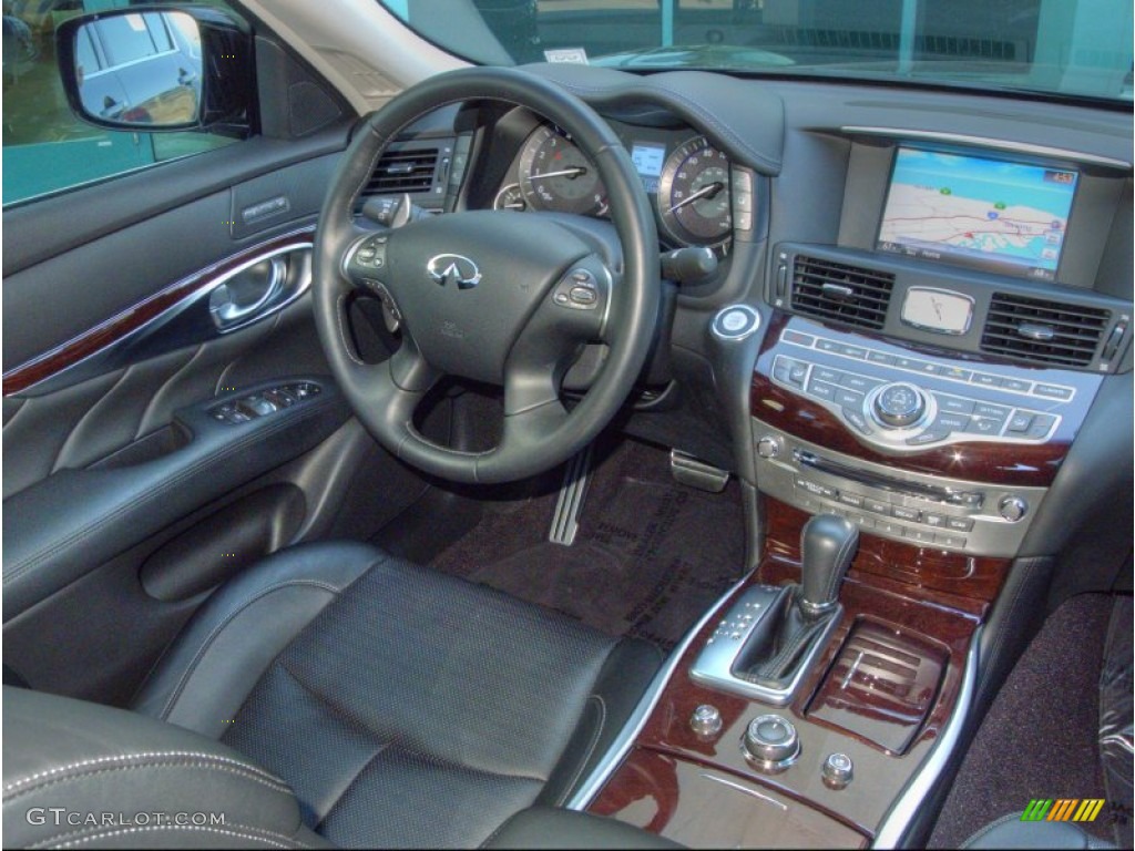 2011 Infiniti M 37 S Sedan Graphite Dashboard Photo #52644329