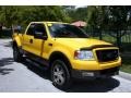 2004 Blazing Yellow Ford F150 FX4 SuperCab 4x4  photo #18