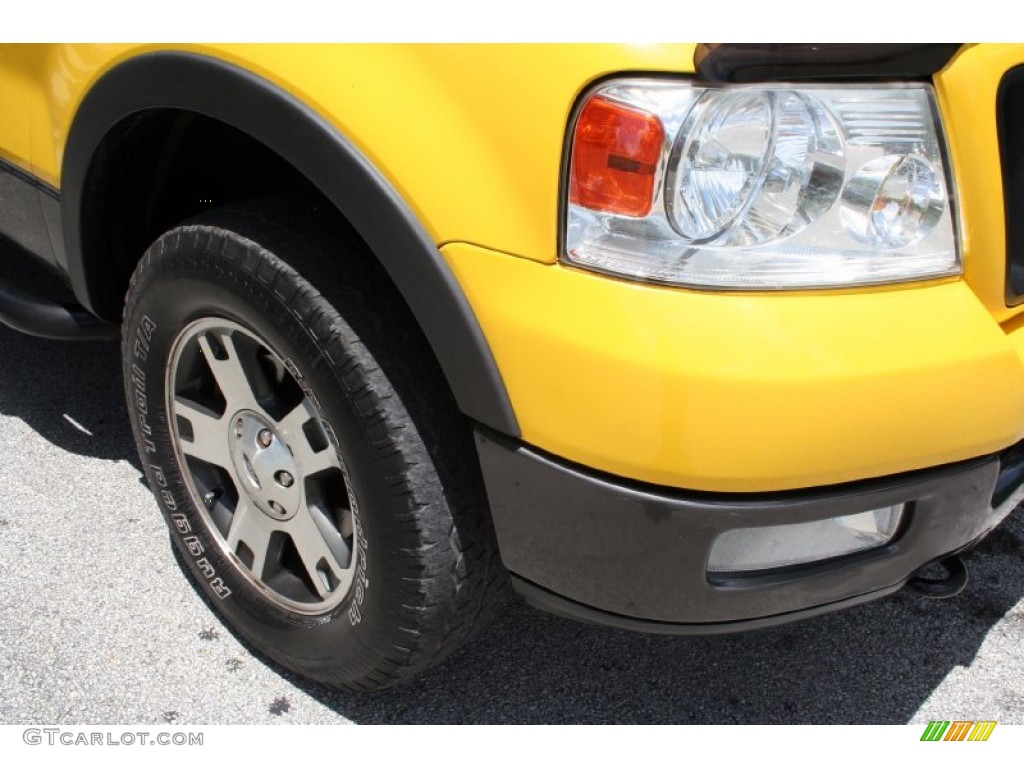 2004 F150 FX4 SuperCab 4x4 - Blazing Yellow / Black photo #23