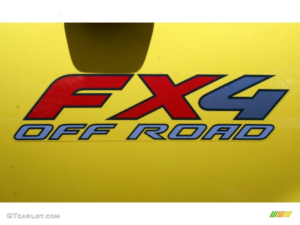 2004 F150 FX4 SuperCab 4x4 - Blazing Yellow / Black photo #80