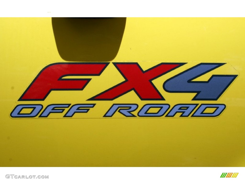 2004 F150 FX4 SuperCab 4x4 - Blazing Yellow / Black photo #81