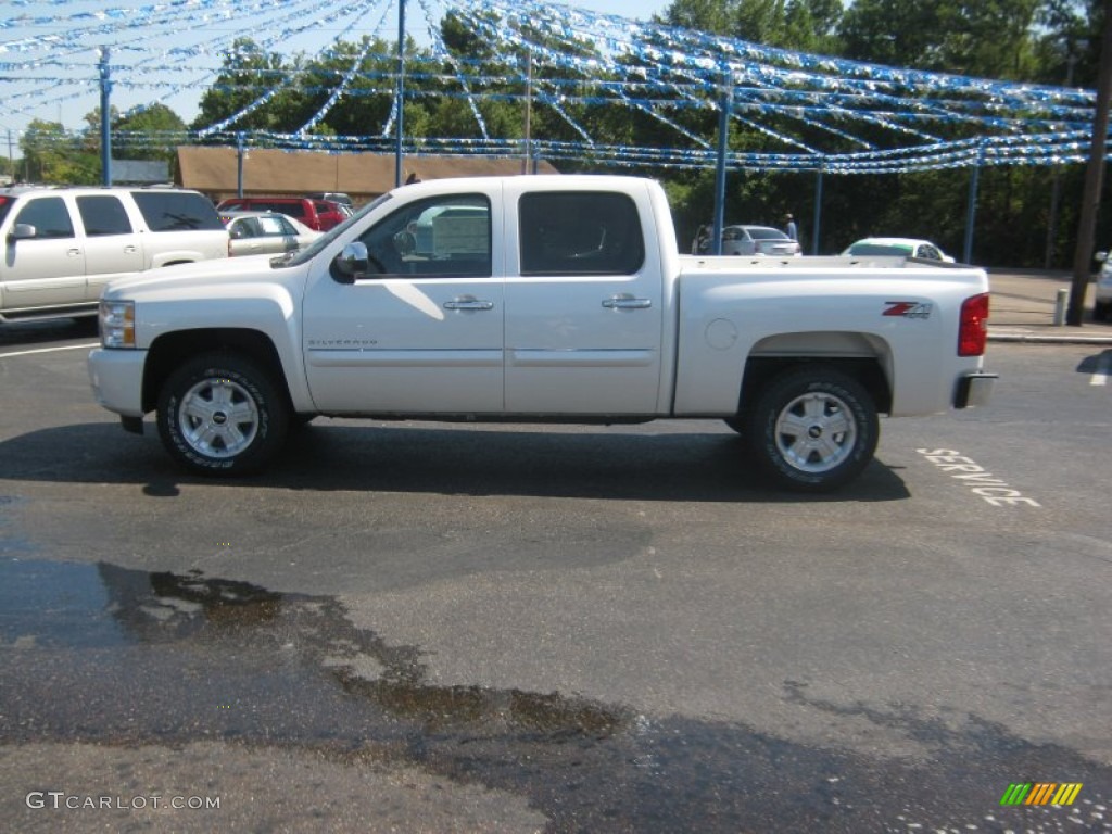 2011 Silverado 1500 LT Crew Cab 4x4 - White Diamond Tricoat / Light Cashmere/Ebony photo #2