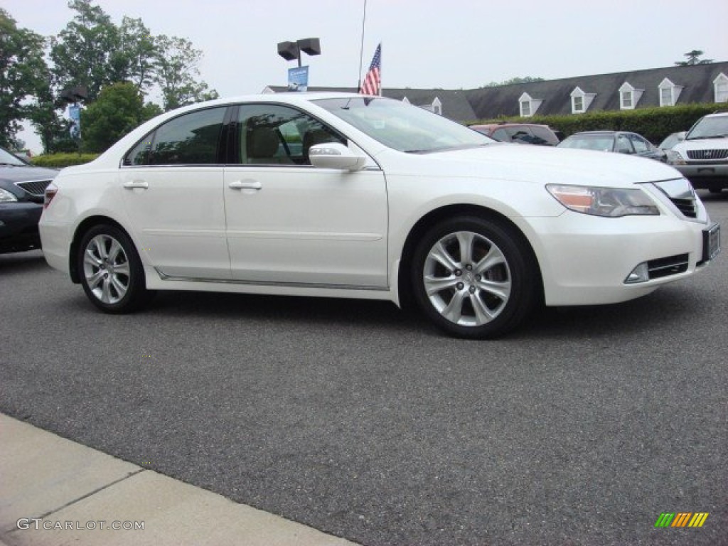 Alberta White Pearl 2009 Acura RL 3.7 AWD Sedan Exterior Photo #52645991