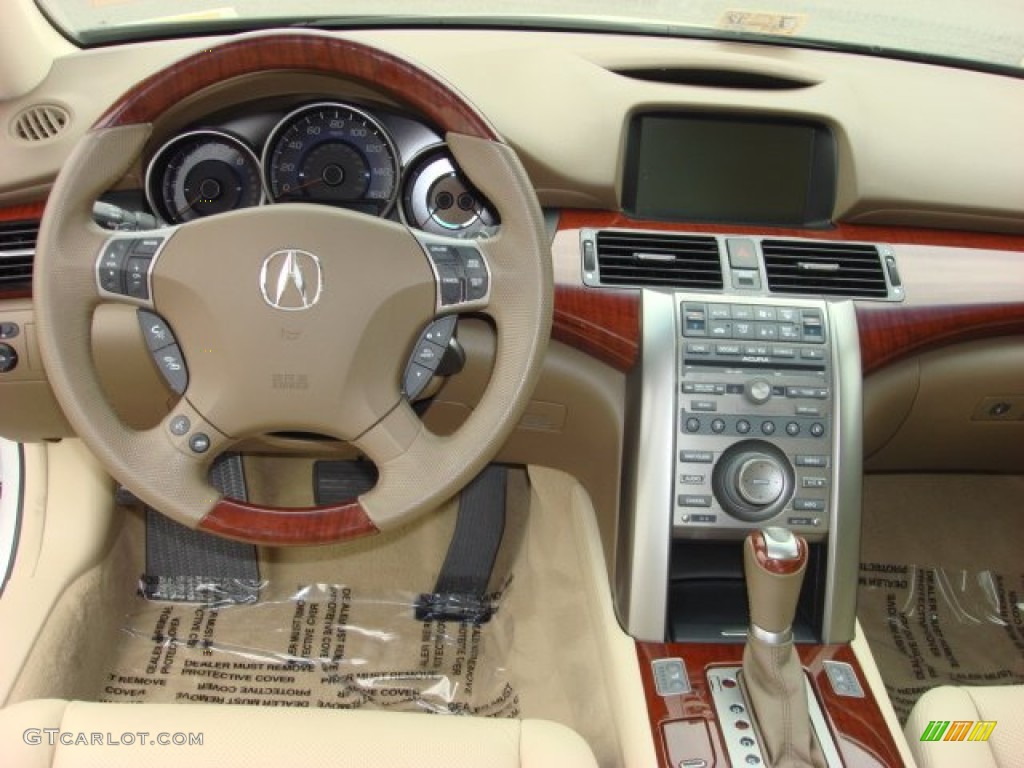 2009 Acura RL 3.7 AWD Sedan Parchment Dashboard Photo #52646114