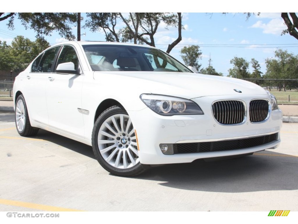 2012 7 Series 750i Sedan - Alpine White / Saddle/Black photo #1