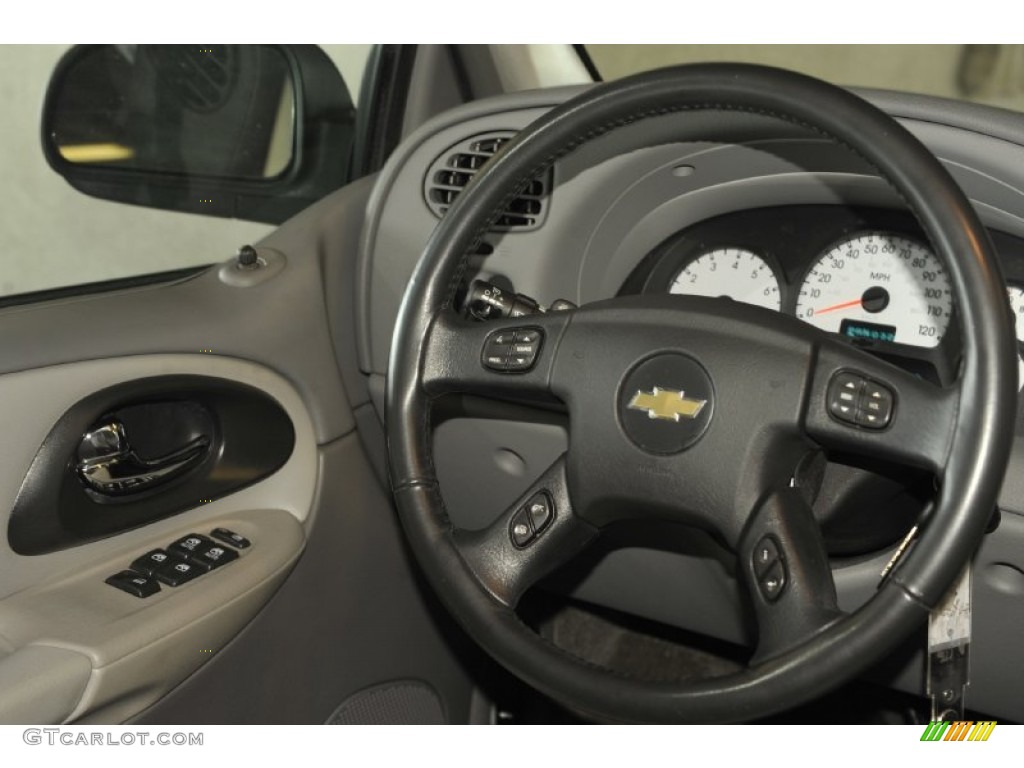 2005 Chevrolet TrailBlazer EXT LT Light Gray Steering Wheel Photo #52648655