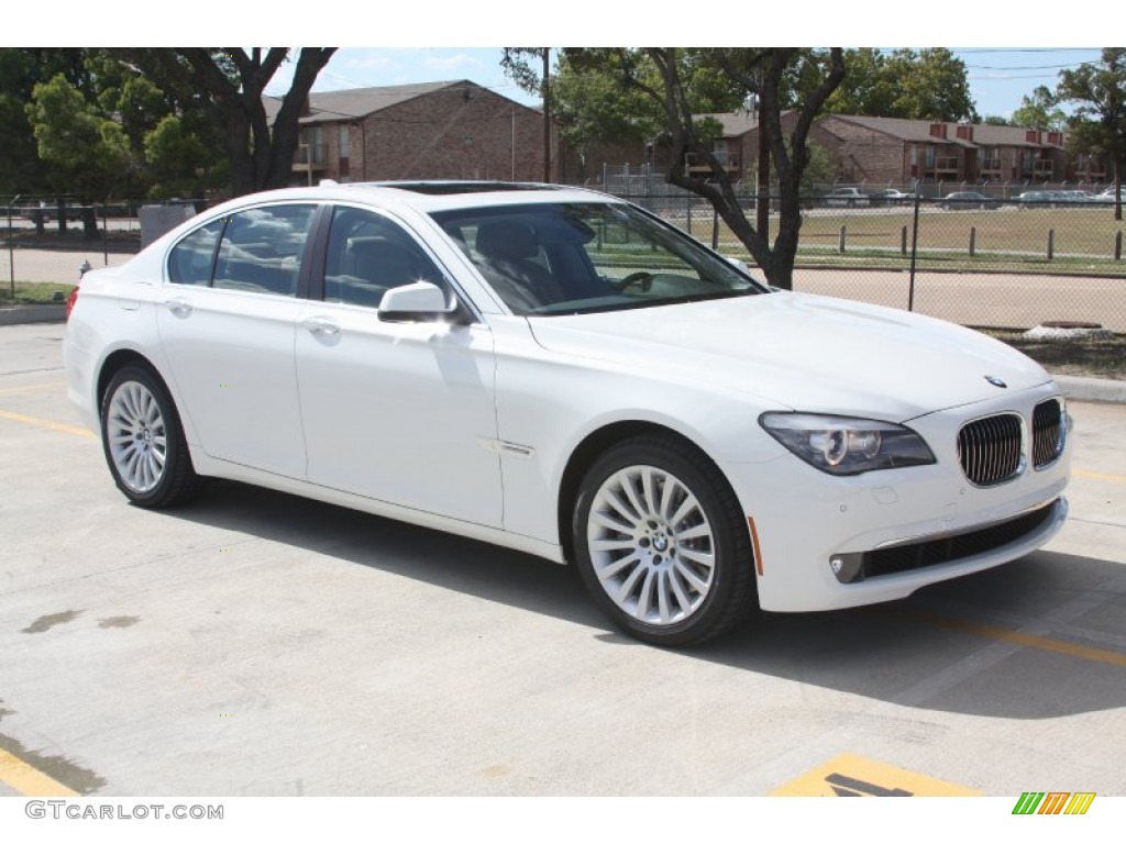 2012 7 Series 750i Sedan - Alpine White / Saddle/Black photo #6