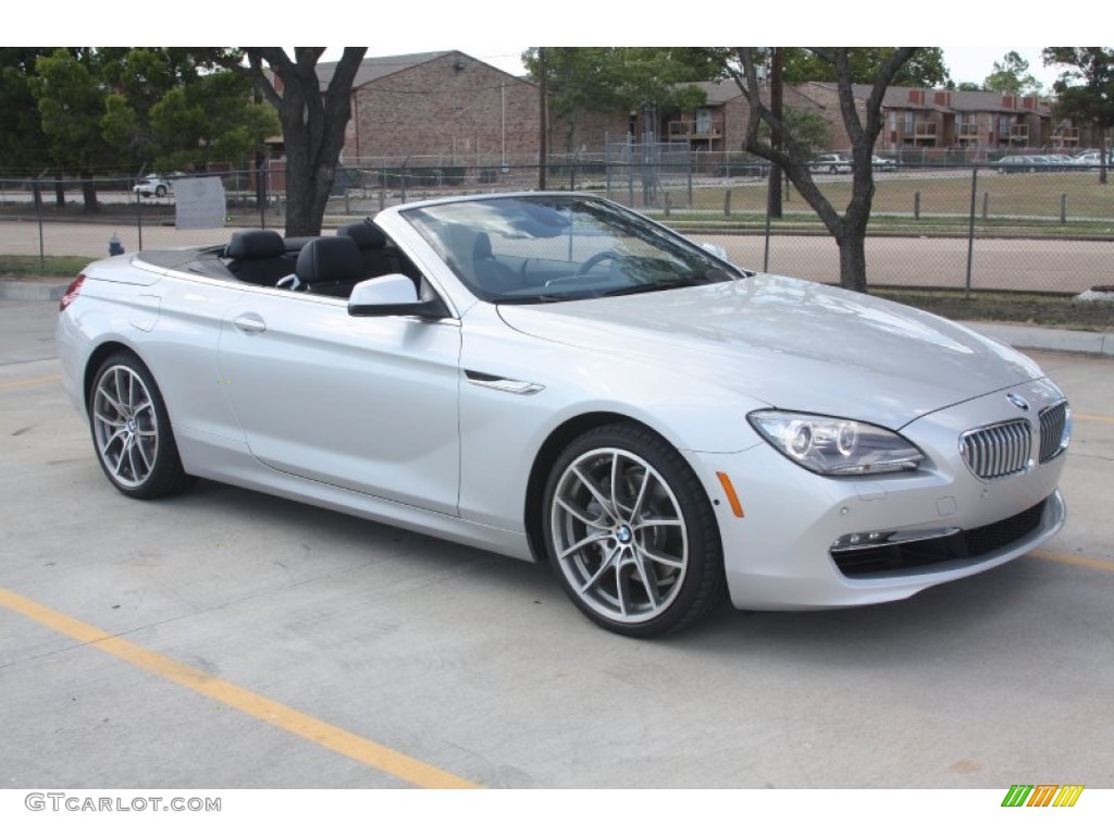 Titanium Silver Metallic 2012 BMW 6 Series 650i Convertible Exterior Photo #52649528