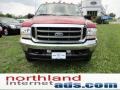 2003 Red Clearcoat Ford F250 Super Duty XLT SuperCab 4x4  photo #3