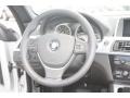 Black Nappa Leather Steering Wheel Photo for 2012 BMW 6 Series #52649789