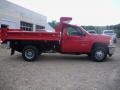 Victory Red - Silverado 3500HD Regular Cab 4x4 Chassis Dump Truck Photo No. 4