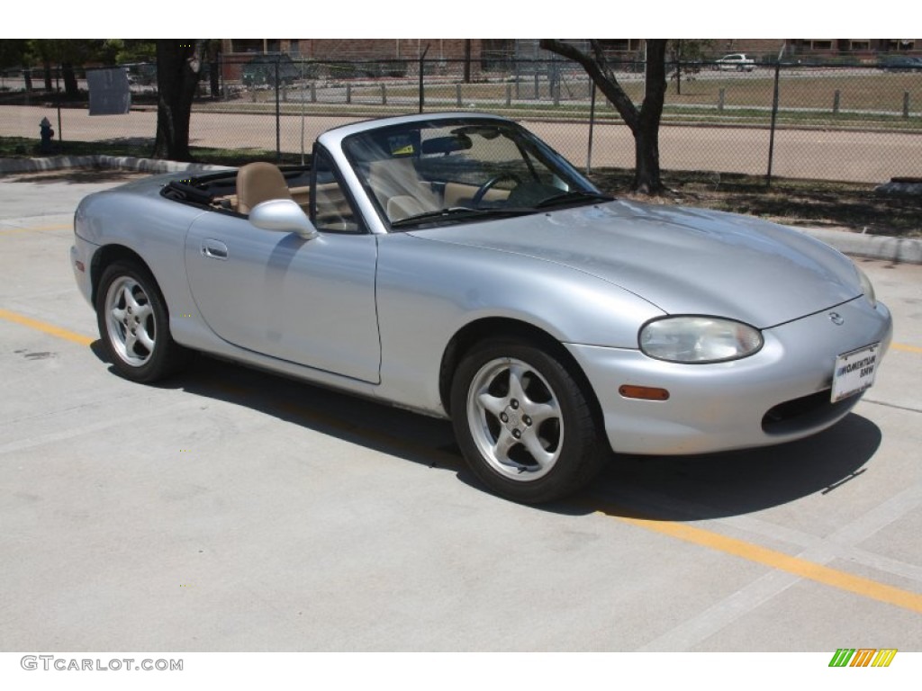 1999 MX-5 Miata LP Roadster - Highlight Silver Metallic / Tan photo #5