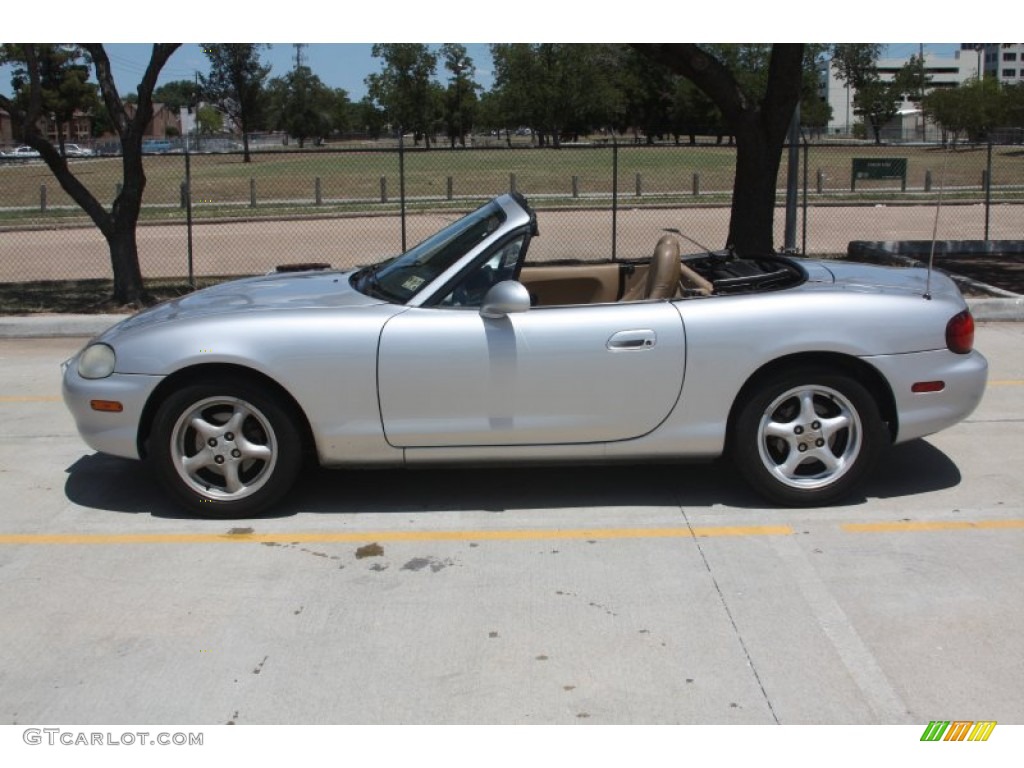 1999 MX-5 Miata LP Roadster - Highlight Silver Metallic / Tan photo #11