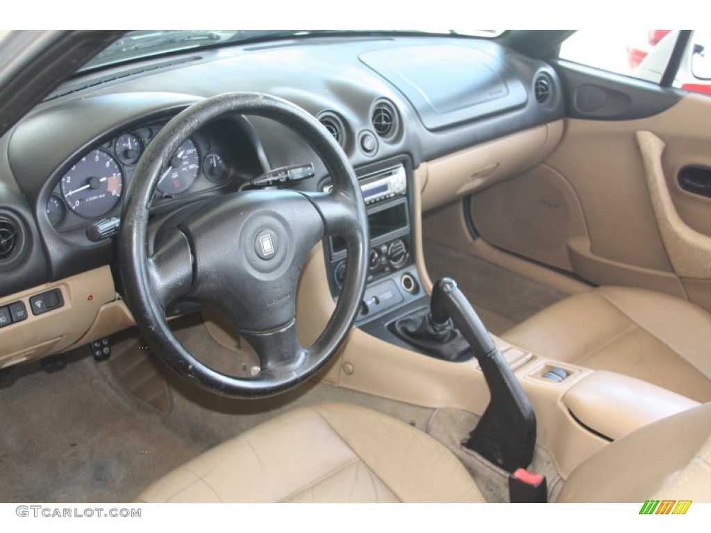 Tan Interior 1999 Mazda MX-5 Miata LP Roadster Photo #52651148