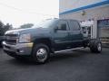 Blue Granite Metallic 2011 Chevrolet Silverado 3500HD LTZ Crew Cab 4x4