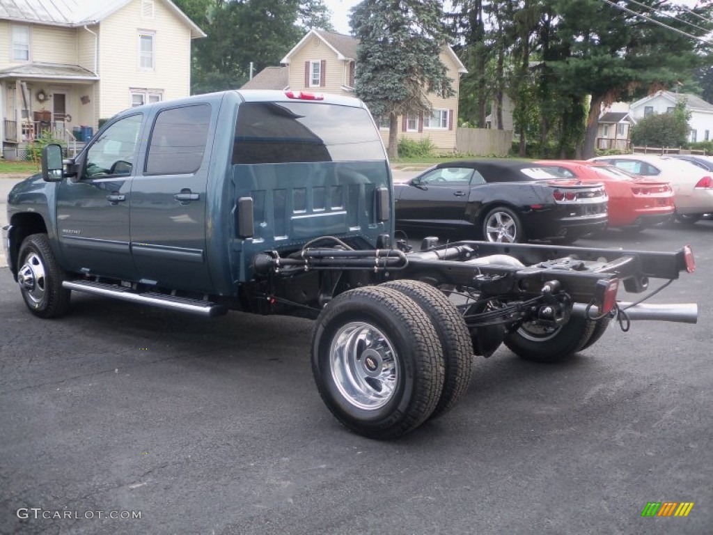 Blue Granite Metallic 2011 Chevrolet Silverado 3500HD LTZ Crew Cab 4x4 Exterior Photo #52651379