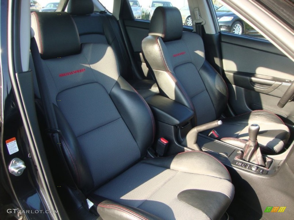 MAZDASPEED Gray/Black Interior 2008 Mazda MAZDA3 MAZDASPEED Grand Touring Photo #52651916