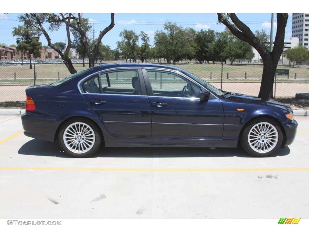 2002 3 Series 330i Sedan - Orient Blue Metallic / Sand photo #5