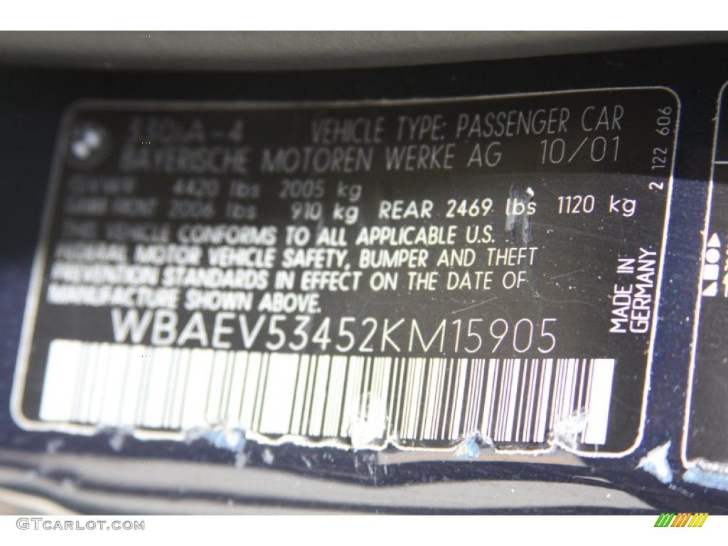2002 3 Series 330i Sedan - Orient Blue Metallic / Sand photo #6