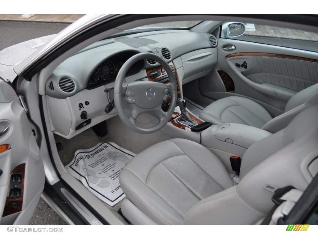 Stone Interior 2003 Mercedes-Benz CLK 500 Coupe Photo #52653302