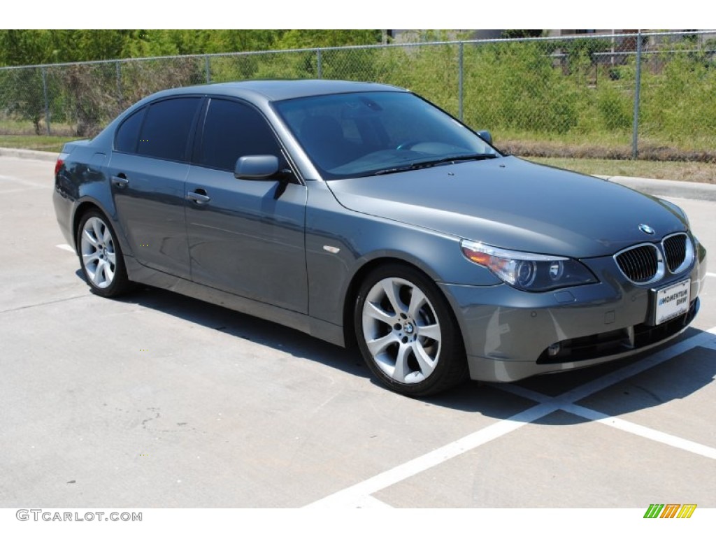 2007 5 Series 550i Sedan - Titanium Grey Metallic / Black photo #4