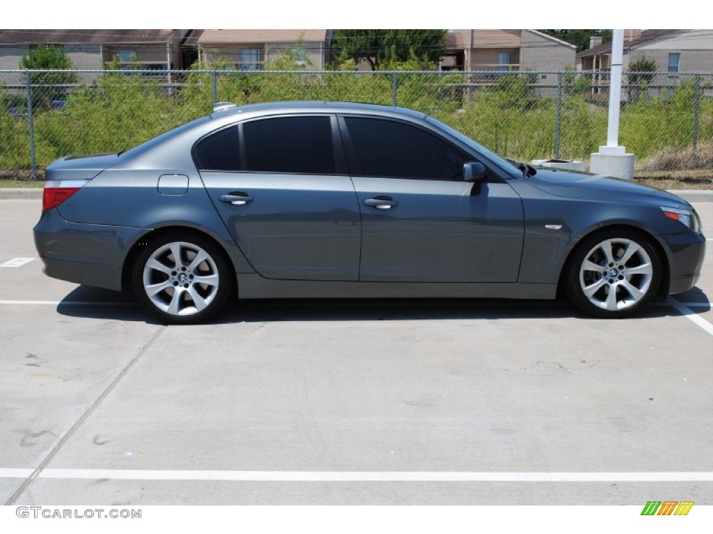 2007 5 Series 550i Sedan - Titanium Grey Metallic / Black photo #5