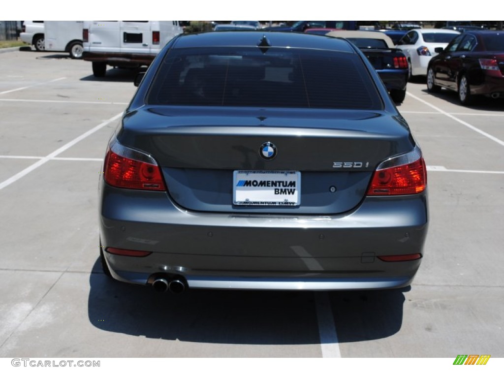 2007 5 Series 550i Sedan - Titanium Grey Metallic / Black photo #10